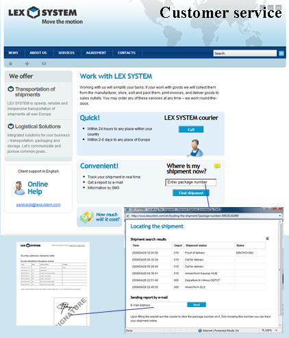 Naujoji „Lex system“ IT sistema „E@syShip Online“