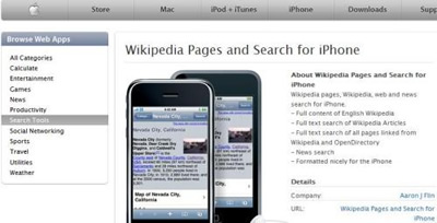 „Wikipedija“ paskelbė sukūrusi specialią programą „iPhone“ mobiliesiems telefonams