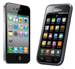 „Apple iPhone 4“ vs. „Samsung Galaxy S“