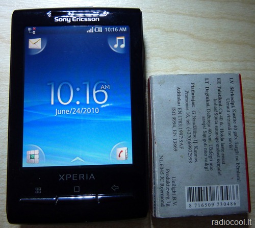 „Sony Ericsson X10 Xperia Mini“