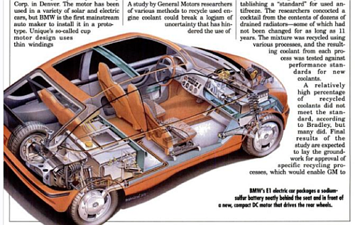 1991 m. gruodis: BMW E1