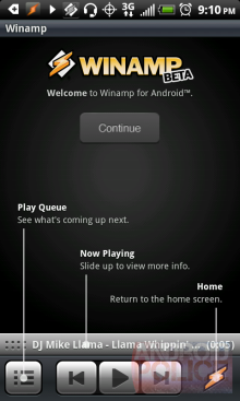 „Winamp“ atkeliauja į „Android“
