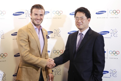 „Samsung“ pasirašė sutartį su Davidu Beckhamu – Londono olimpinių žaidynių ambasadoriumi