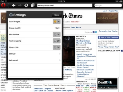 Išleista „Oper Mini 6“, skirta „iPad“ ir „iPhone“