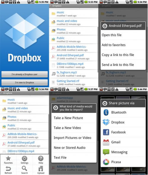 „Dropbox Android“