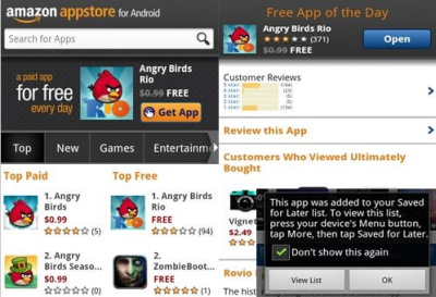 Programėlių  parduotuvė „Amazon Appstore“ jau veikia ir Europoje