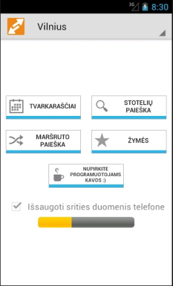 Pristatyta Maršrutai.lt programėlė išmaniajame telefone