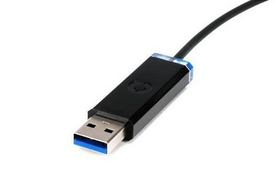 USB kabelis tapo šviesolaidžiu