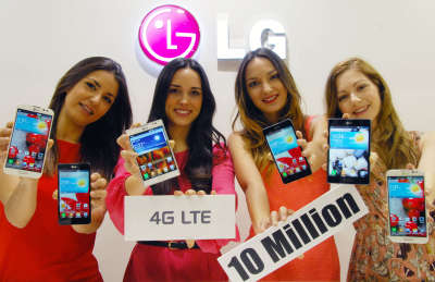 LG pardavė daugiau nei 10 mln. išmaniųjų telefonų su LTE technologija