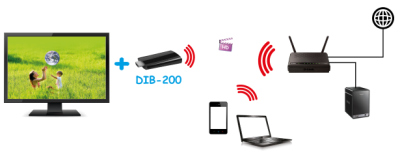 Belaidis „Stream TV“ adapteris DIB-200