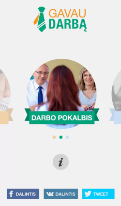 Mobilioji programėlė ieškantiems darbo „Gavau darbą“