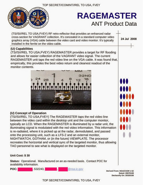 Paskelbtas visiškai slaptas NSA šnipinėjimo technikos katalogas