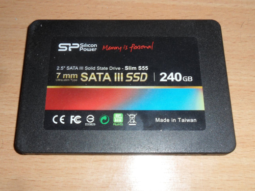 „Silicon Power Slim S55“ 240 GB SSD apžvalga