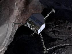 Kosminis zondas „Philae“ išsiuntė duomenis nuo kometos paviršiaus prieš išsikraunant akumuliatoriams