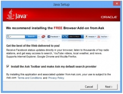 „Oracle“ siūlo kartu su JAVA įdiegti reklaminį įrankį „Ask“