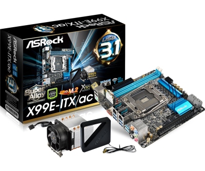 „ASRock“ pristatė pirmąją „mini-ITX“ dydžio X99 lustų rinkinio plokštę