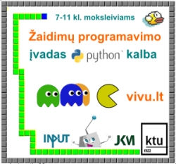 Žaidimų programavimo kursas 7–11 kl. moksleiviams