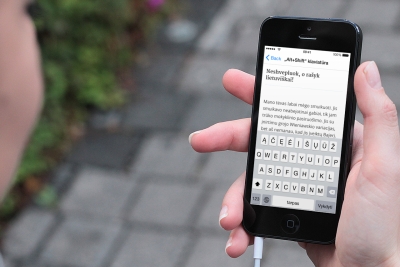 Išleista lietuviška klaviatūra „iPhone“ ir „iPad“ įrenginiams