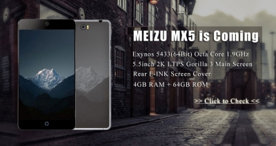 Kinai ruošia naują flagmaną „Meizu MX5“ su dviem ekranais ir 41MP kamera