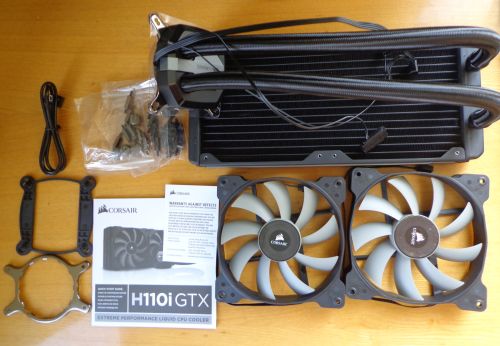 Svajonės kartais pildosi: „Corsair H110i GTX“ aušinimo skysčiu apžvalga