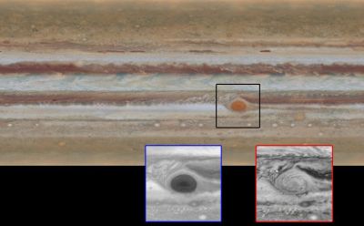 NASA atskleidė nematytus Jupiterio vaizdus