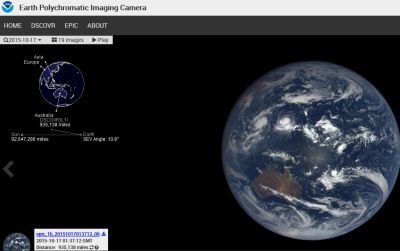 NASA  svetainėje skelbiamos iš kosmoso padarytos Žemės nuotraukos, atnaujinamos ištisą parą