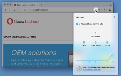 Nauja „Opera“ naršyklės versija blokuoja reklamas be jokio papildomo įskiepio