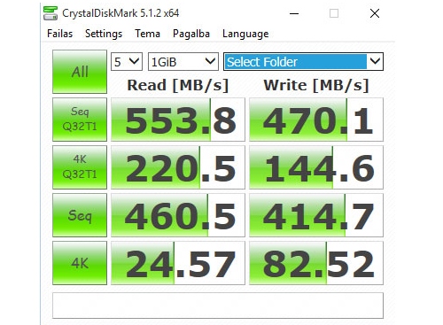 SSD kaupiklio „Adata SP550 240GB“ apžvalga