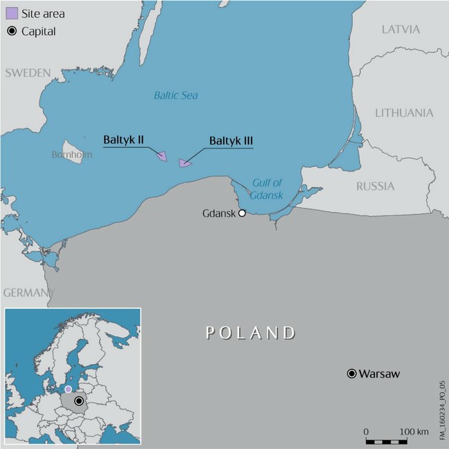 Įkvepiantis Lenkijos pavyzdys: susitarė su norvegais dėl milžiniškų investicijų ir didžiulio vėjo jėgainių parko Baltijos jūroje