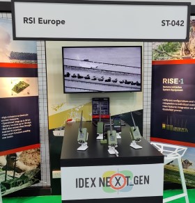 „RSI Europe“ IDEX2023 parodoje pristatė naujos kartos nuotolinio sprogmenų detonavimo sistemą RISE-1