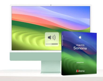 Kaip „macOS Sonoma“ pakeisti įspėjimų signalo garsumą