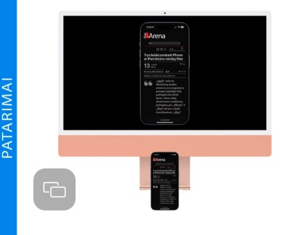 Trys būdai perduoti „iPhone“ ar „iPad“ ekrano vaizdą į „Mac“