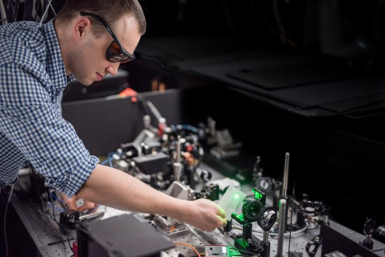 FTMC Lazerinių technologijų  skyriaus ir Glazgo universiteto fizikas dr. Vytautas Žičkus. Asmeninio archyvo nuotrauka