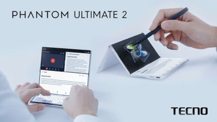 „Tecno“ pademonstravo „Phantom Ultimate 2“ sulenkiamą išmanųjį telefoną